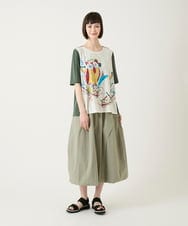 RBHGE59260 HIROKO BIS(ヒロコ ビス) カーブタックバルーンスカート カーキ