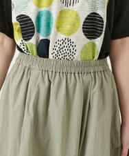 RBHGE59260 HIROKO BIS(ヒロコ ビス) カーブタックバルーンスカート カーキ