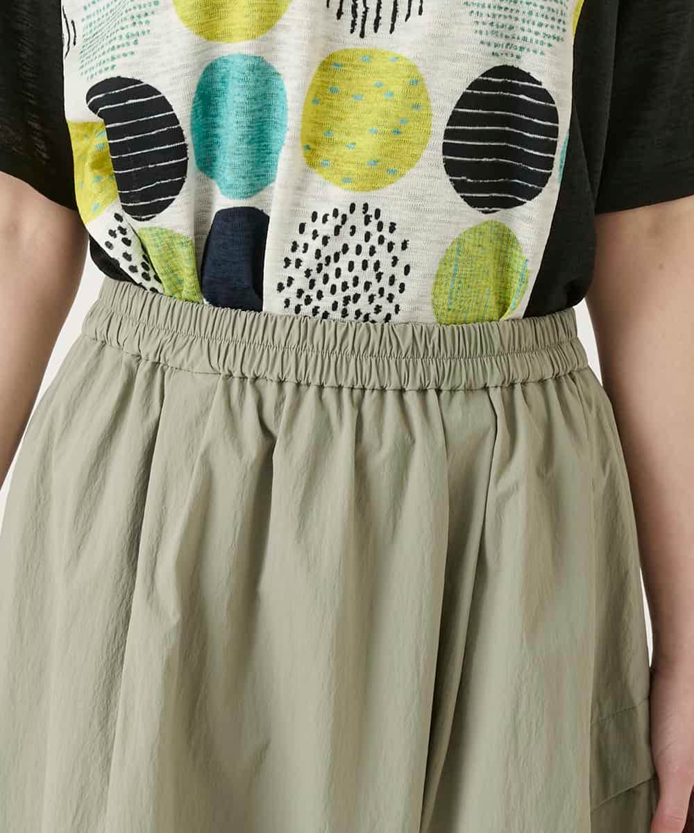 RBHGE59260 HIROKO BIS(ヒロコ ビス) カーブタックバルーンスカート カーキ