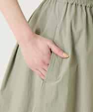 RBHGE59260 HIROKO BIS(ヒロコ ビス) カーブタックバルーンスカート カーキ