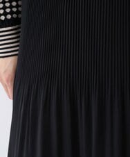 RBHGS50230 HIROKO BIS(ヒロコ ビス) 【洗える】プリーツ×ティアードエアリーフレアスカート ブラック