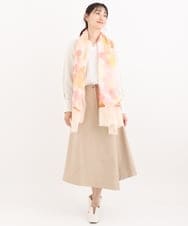 RBHHP15230 HIROKO BIS(ヒロコ ビス) 【洗える】切り替えデザインフレアスカート ベージュ