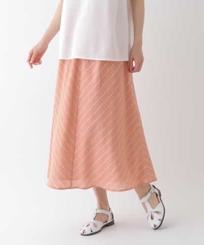 RBHHS15270 HIROKO BIS 【洗える】ストライプデザインフレアスカート