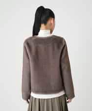 RBJAG40490 HIROKO BIS(ヒロコ ビス) エコファーショートジャケット ベージュ