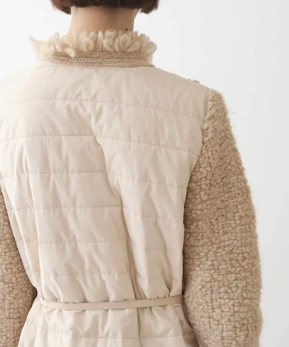 RBJAX11490 HIROKO BIS(ヒロコ ビス) ループフリンジデザインジャケット ベージュ