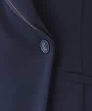 RBJDD02450 HIROKO BIS(ヒロコ ビス) 無地×ストライプレイヤード風ジャケット ネイビー