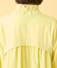 RBJED01390 HIROKO BIS(ヒロコ ビス) ナチュラルワッシャーギャザーライトブルゾン ライトイエロー