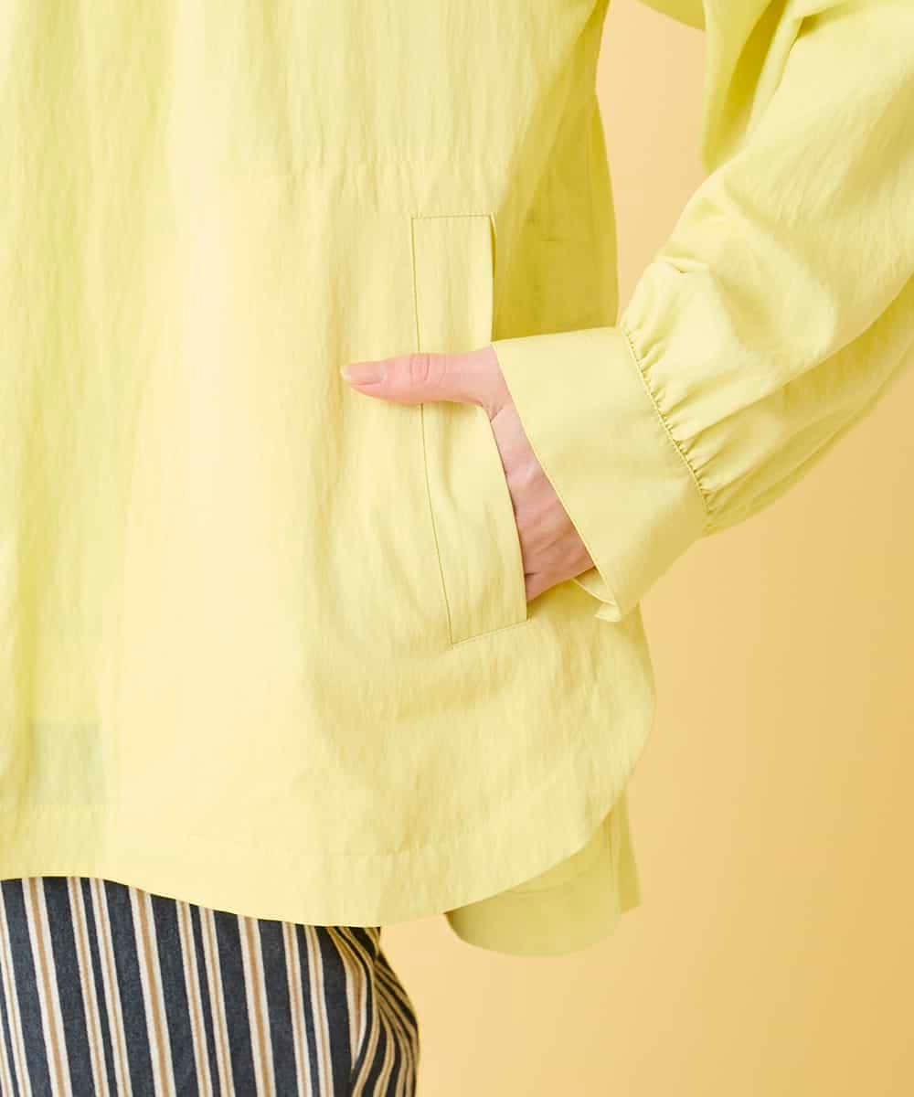RBJED01390 HIROKO BIS(ヒロコ ビス) ナチュラルワッシャーギャザーライトブルゾン ライトイエロー