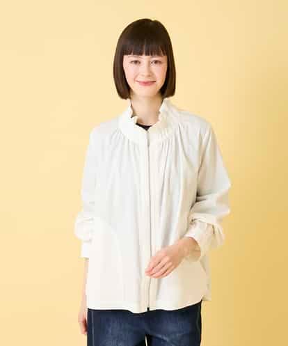 RBJED01390 HIROKO BIS ナチュラルワッシャーギャザーライトブルゾン