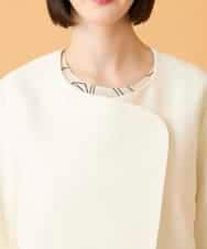 RBJED45390 HIROKO BIS(ヒロコ ビス) ジャカードノーカラージャケット アイボリー