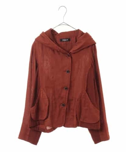 RBJEI11330 HIROKO BIS 【洗える】リネン製品染めフーディジャケット