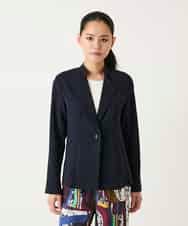 RBJFD10330 HIROKO BIS(ヒロコ ビス) 切り替えステッチデザインジャケット ネイビー