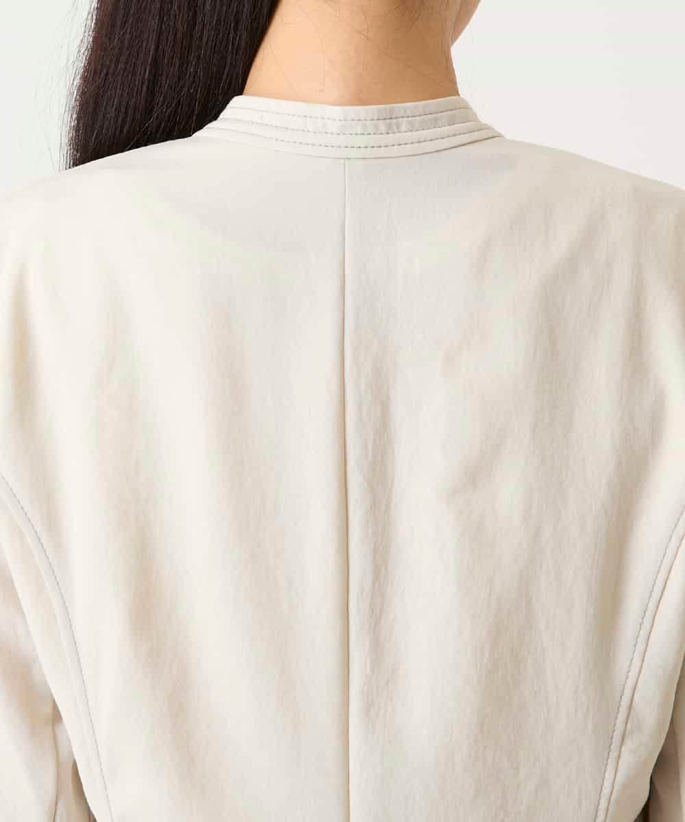 RBJFD10330 HIROKO BIS(ヒロコ ビス) 切り替えステッチデザインジャケット ベージュ