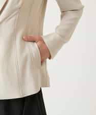 RBJFD10330 HIROKO BIS(ヒロコ ビス) 切り替えステッチデザインジャケット ベージュ