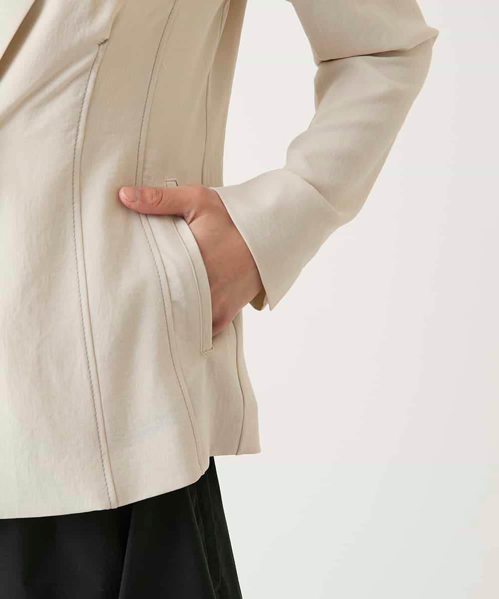 RBJFD10330 HIROKO BIS(ヒロコ ビス) 切り替えステッチデザインジャケット ベージュ