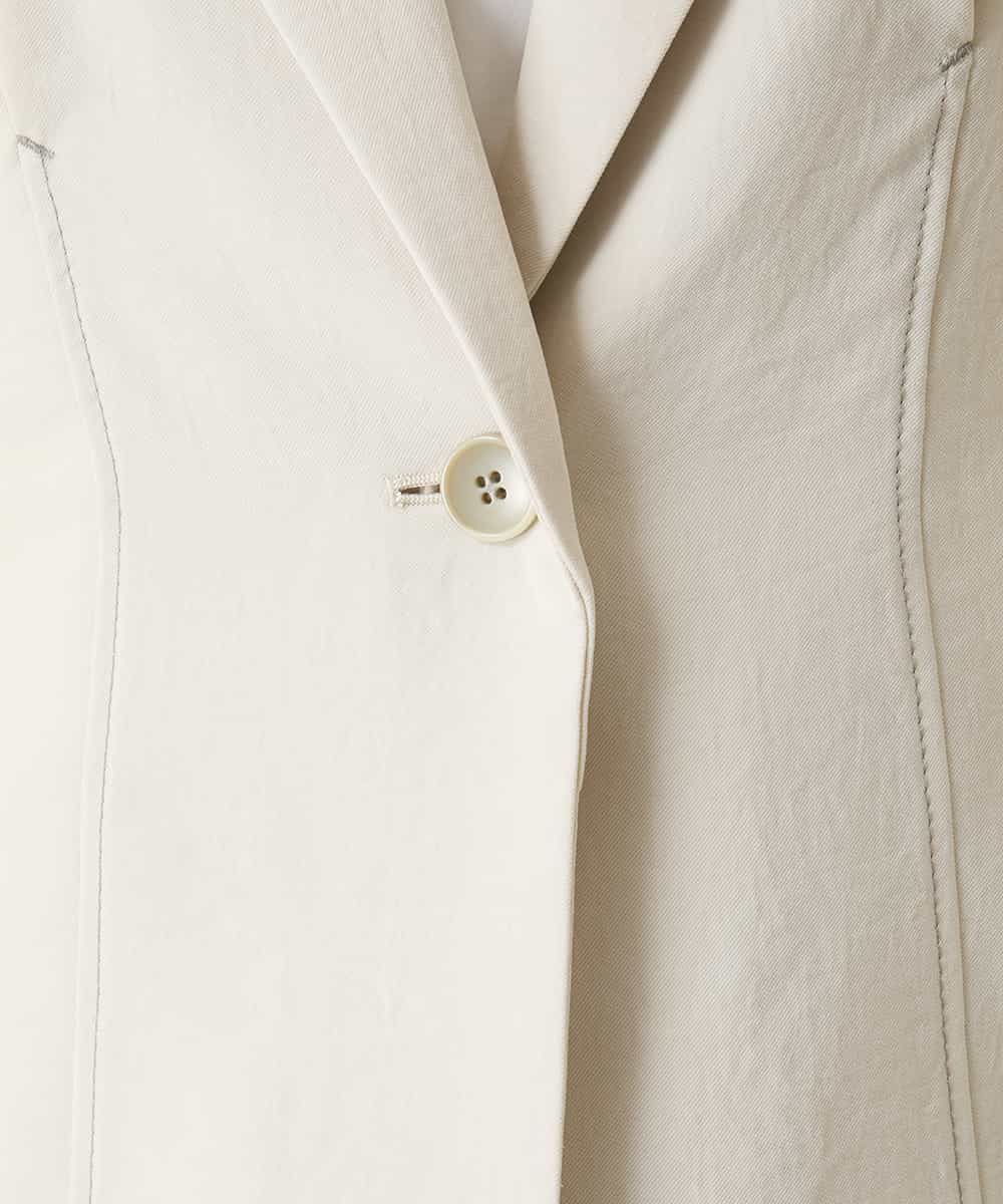 RBJFD10330 HIROKO BIS(ヒロコ ビス) 切り替えステッチデザインジャケット ベージュ