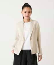 RBJFD10330 HIROKO BIS(ヒロコ ビス) 切り替えステッチデザインジャケット ベージュ