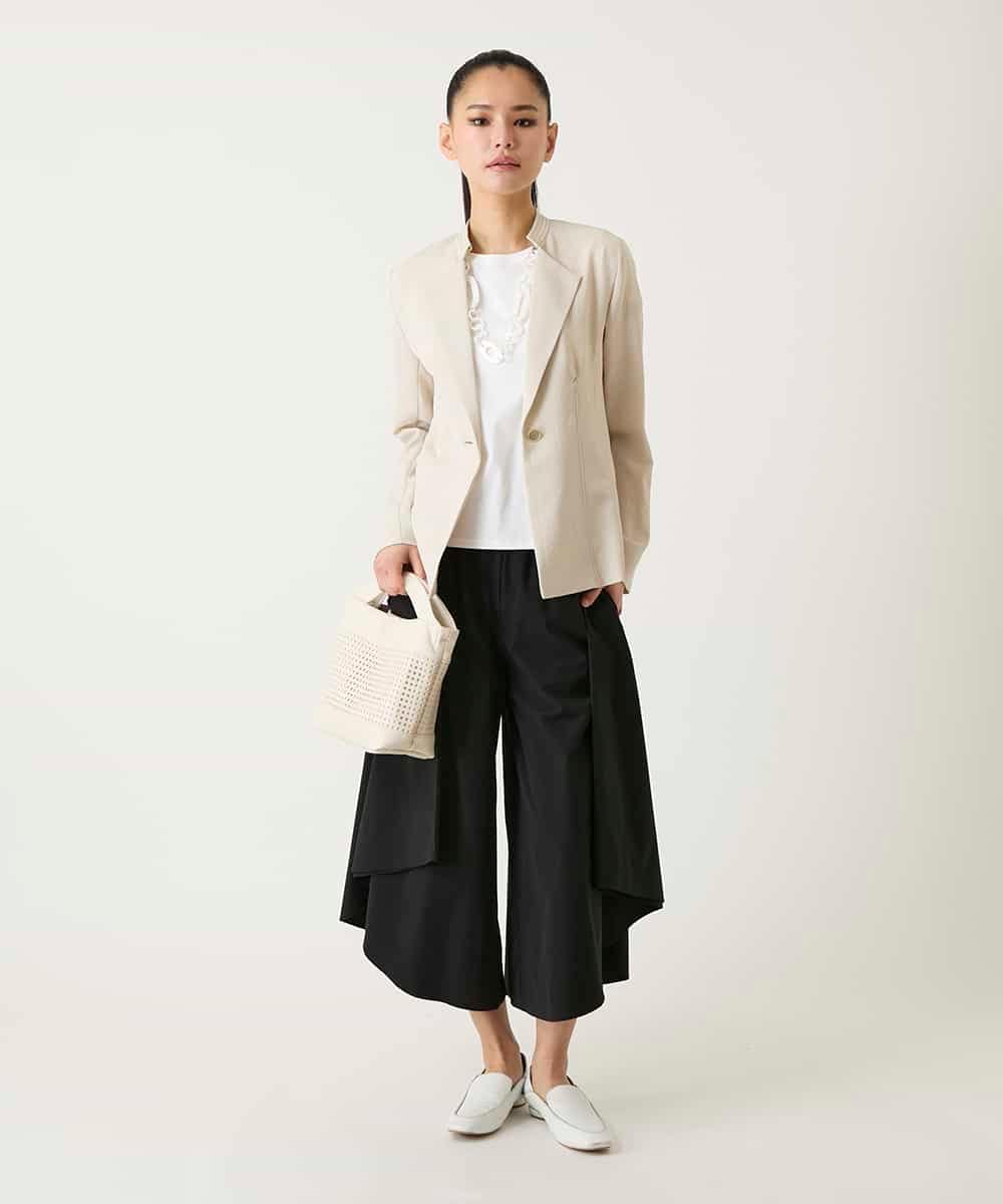 RBJFD10330 HIROKO BIS(ヒロコ ビス) 切り替えステッチデザインジャケット ベージュ