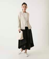 RBJFD10330 HIROKO BIS(ヒロコ ビス) 切り替えステッチデザインジャケット ベージュ