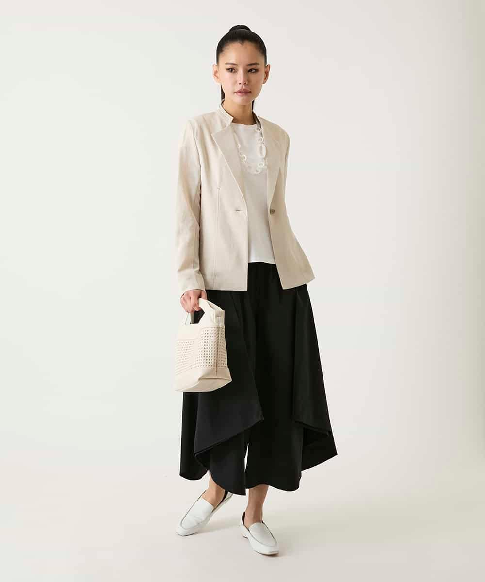 RBJFD10330 HIROKO BIS(ヒロコ ビス) 切り替えステッチデザインジャケット ベージュ