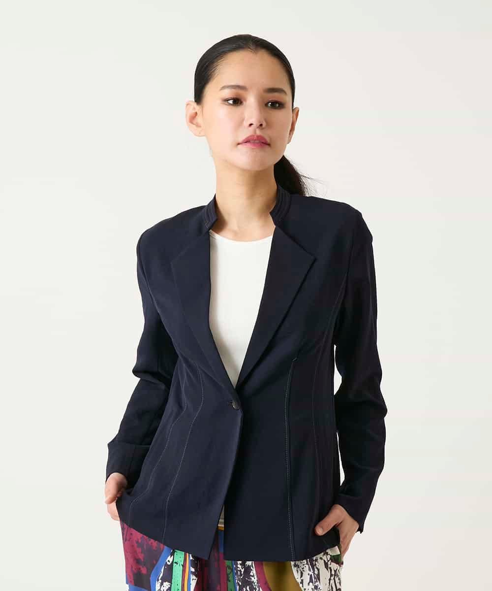 RBJFD10330 HIROKO BIS(ヒロコ ビス) 切り替えステッチデザインジャケット ベージュ