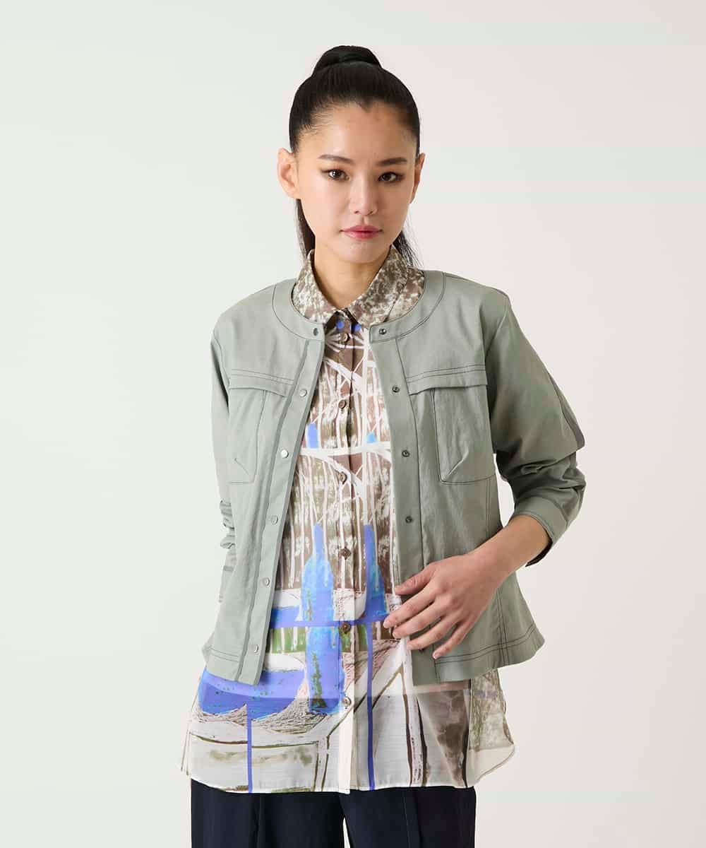 RBJFD30360 HIROKO BIS リネンライクショートジャケット