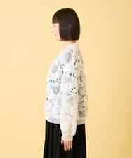 RBJGE05360 HIROKO BIS(ヒロコ ビス) 【先行予約】フラワーレースデザインブルゾン ホワイト