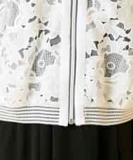 RBJGE05360 HIROKO BIS(ヒロコ ビス) 【先行予約】フラワーレースデザインブルゾン ホワイト