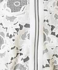 RBJGE05360 HIROKO BIS(ヒロコ ビス) 【先行予約】フラワーレースデザインブルゾン ホワイト