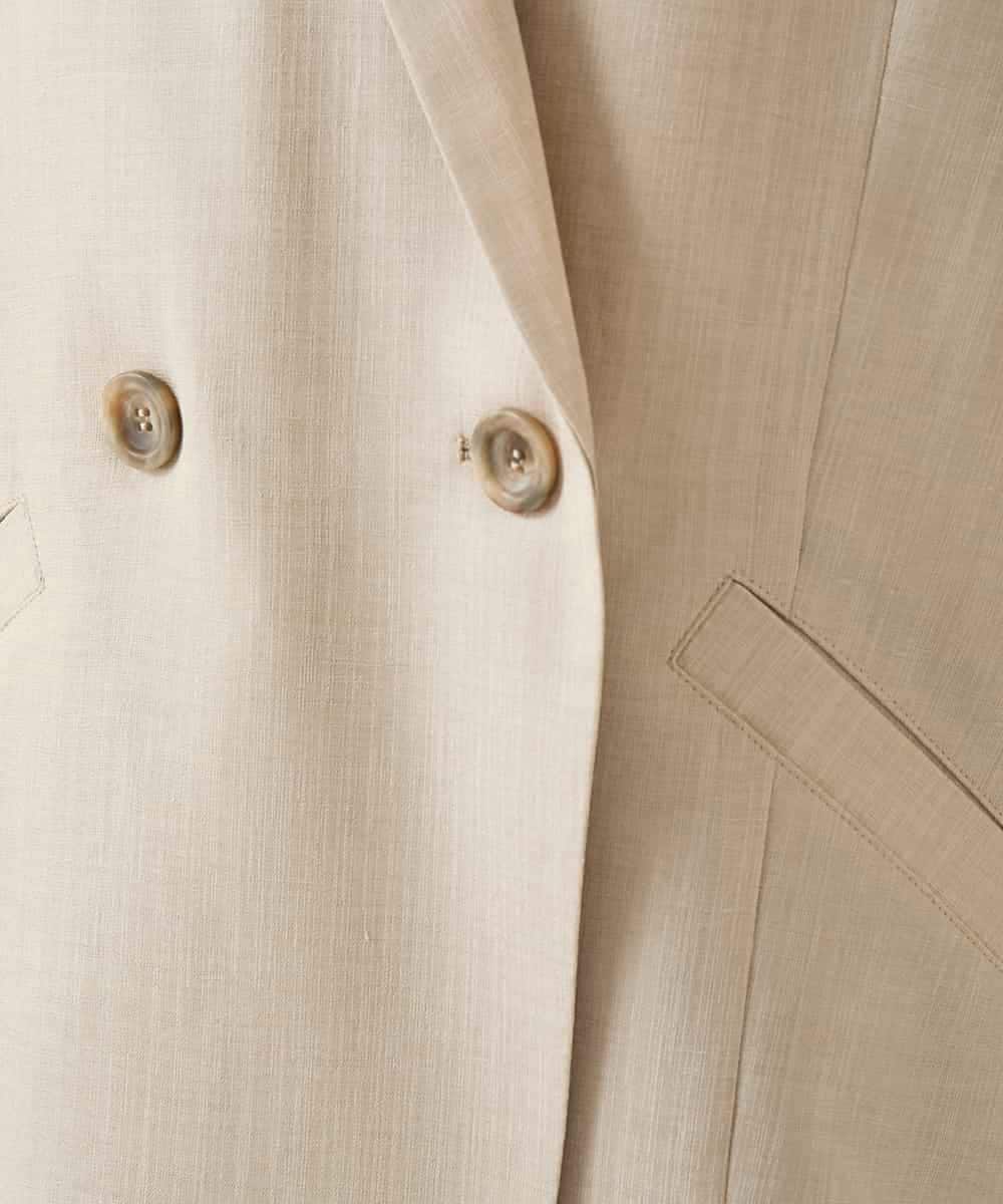 RBJGE10330 HIROKO BIS(ヒロコ ビス) リネンライクジャケット ベージュ