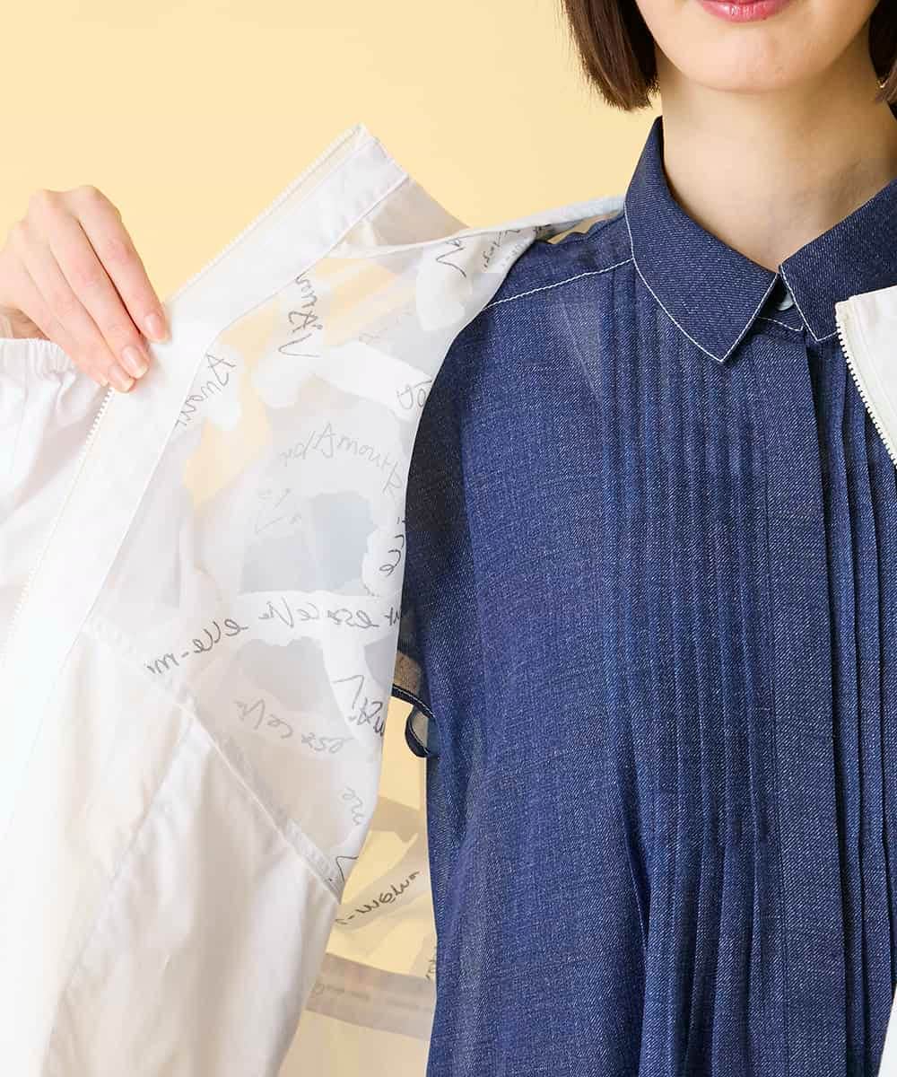 RBJGE30360 HIROKO BIS(ヒロコ ビス) 【先行予約】オパールロゴジョイントデザインブルゾン ホワイト