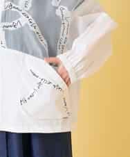 RBJGE30360 HIROKO BIS(ヒロコ ビス) 【先行予約】オパールロゴジョイントデザインブルゾン ホワイト