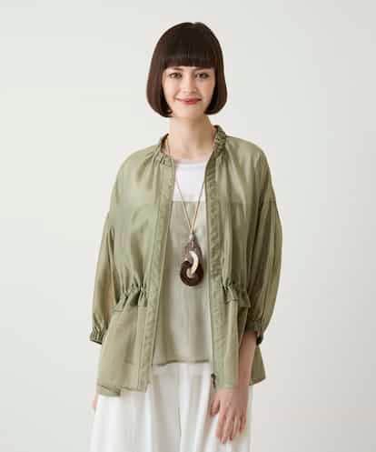 RBJIE01290 HIROKO BIS メッシュアクセントジップアップブルゾン