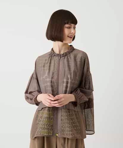 RBJIE01290 HIROKO BIS メッシュアクセントジップアップブルゾン