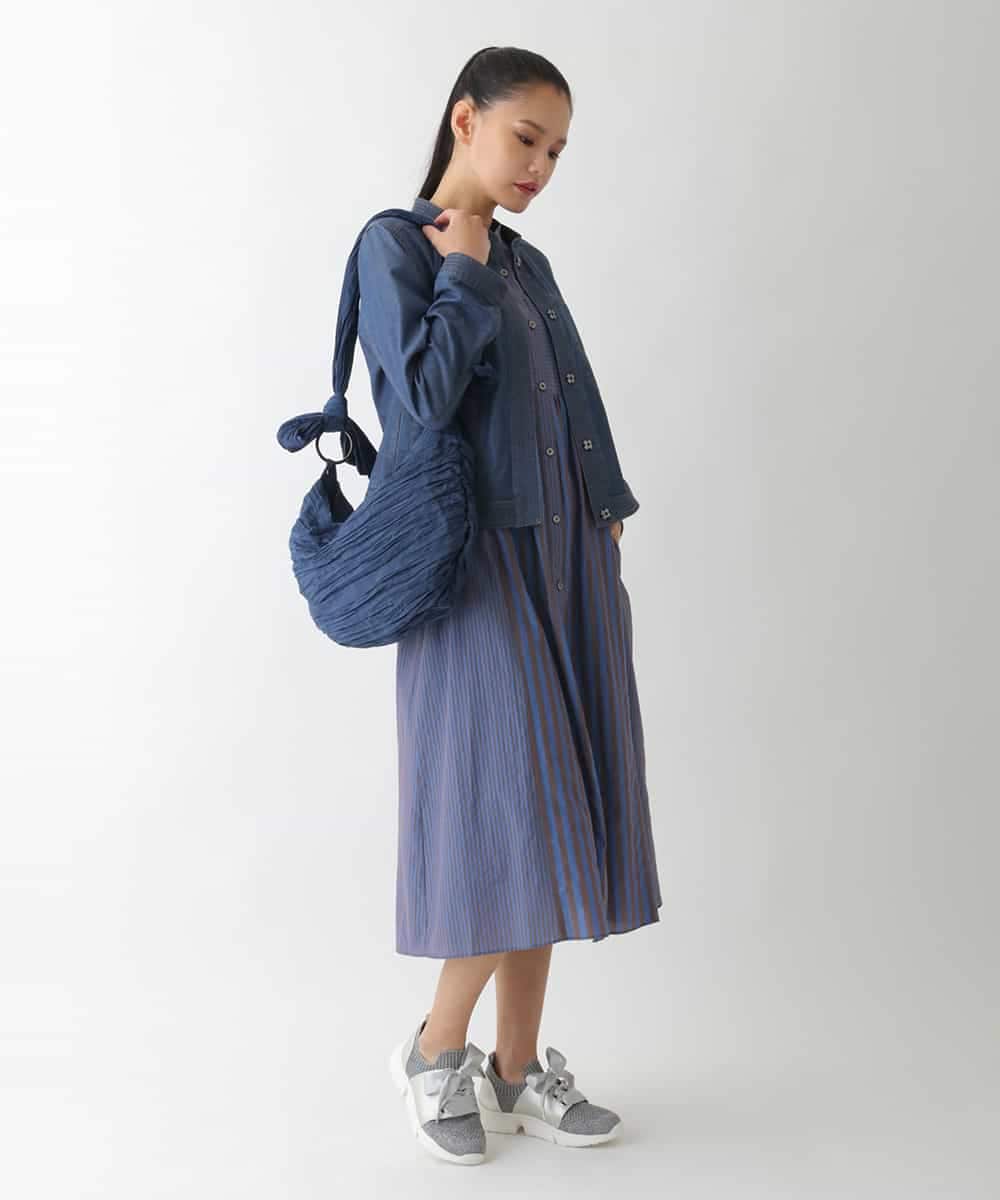 RBJJB01290 HIROKO BIS(ヒロコ ビス) ステッチポイントデニムジャケット ネイビー