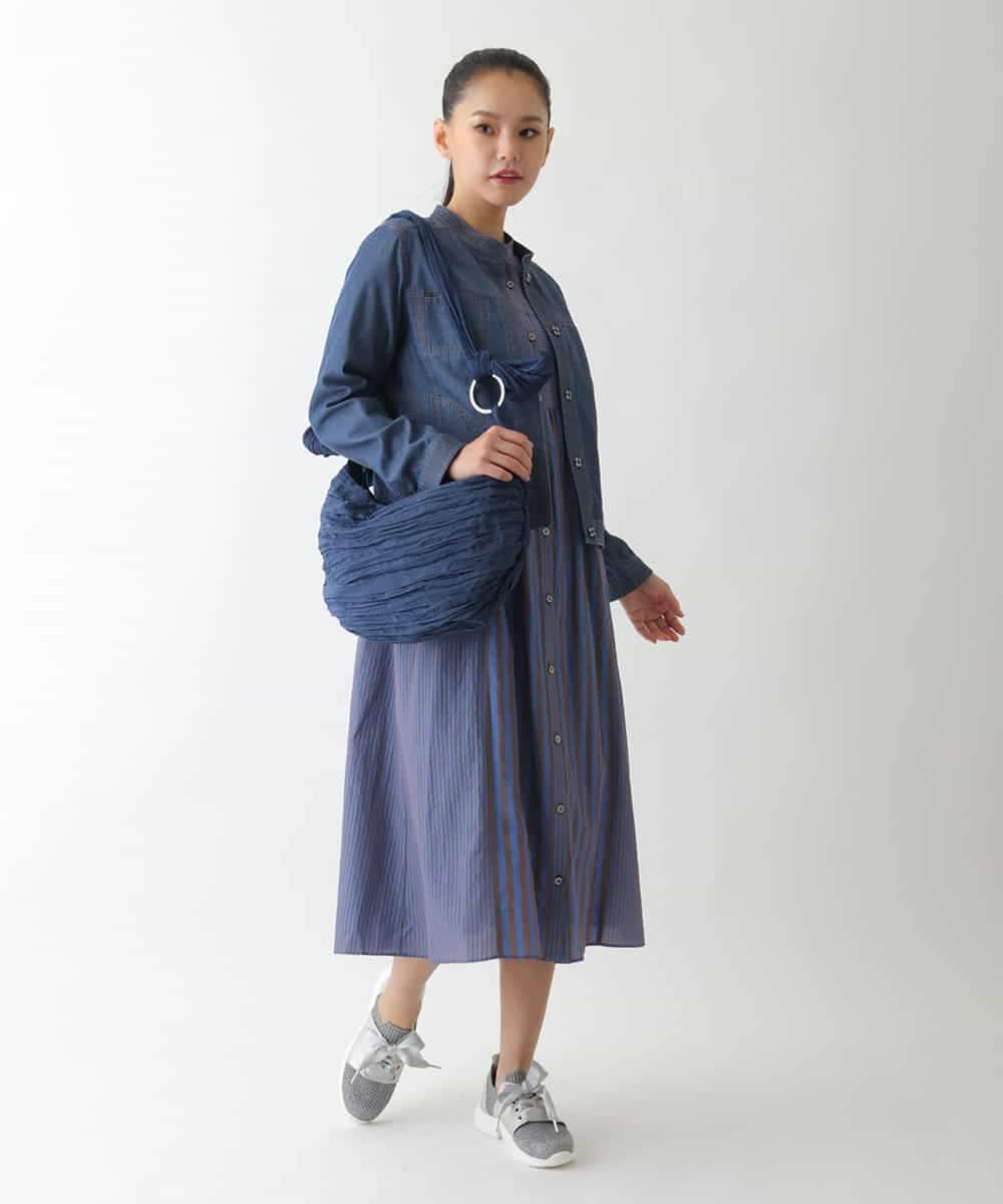 RBJJB01290 HIROKO BIS(ヒロコ ビス) ステッチポイントデニムジャケット ネイビー