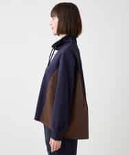 RBKAA21270 HIROKO BIS(ヒロコ ビス) タフタジョイントハイネックプルオーバー /洗える ネイビー