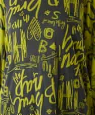 RBKAE34260 HIROKO BIS(ヒロコ ビス) アートロゴ総柄チュニックカットソー カーキ