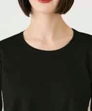 RBKAE35260 HIROKO BIS(ヒロコ ビス) デジタルフラワージョイントカットソー /洗える ブラック