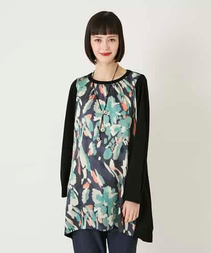 RBKAE36280 HIROKO BIS デジタルフラワージョイントチュニック