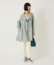 RBKAE38230 HIROKO BIS(ヒロコ ビス) デシンジョイントアートプリントプルオーバー /洗える ネイビー