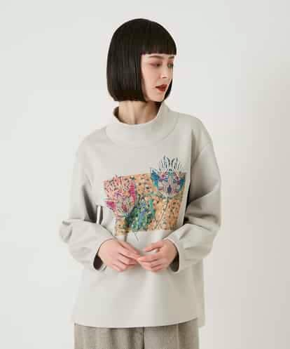 RBKAE39270  幾何アートフラワーボンディングプルオーバー