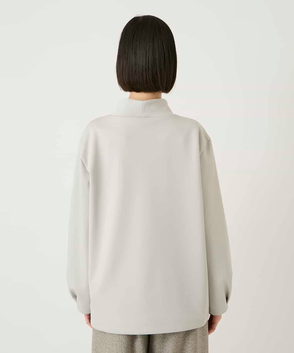 RBKAE39270 HIROKO BIS(ヒロコ ビス) 幾何アートフラワーボンディングプルオーバー ベージュ