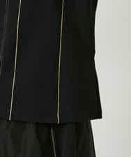 RBKAE40260 HIROKO BIS(ヒロコ ビス) ラインアクセントポンチプルオーバー ブラック