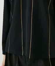 RBKAE40260 HIROKO BIS(ヒロコ ビス) ラインアクセントポンチプルオーバー ブラック