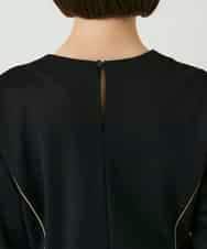 RBKAE40260 HIROKO BIS(ヒロコ ビス) ラインアクセントポンチプルオーバー ブラック