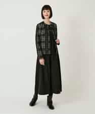 RBKAE40260 HIROKO BIS(ヒロコ ビス) ラインアクセントポンチプルオーバー ブラック