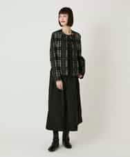 RBKAE40260 HIROKO BIS(ヒロコ ビス) ラインアクセントポンチプルオーバー ブラック