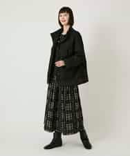 RBKAE40260 HIROKO BIS(ヒロコ ビス) ラインアクセントポンチプルオーバー ブラック