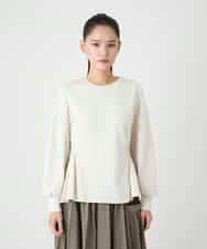 RBKAG10260 HIROKO BIS(ヒロコ ビス) ストレッチダンボールドッキングプルオーバー アイボリー